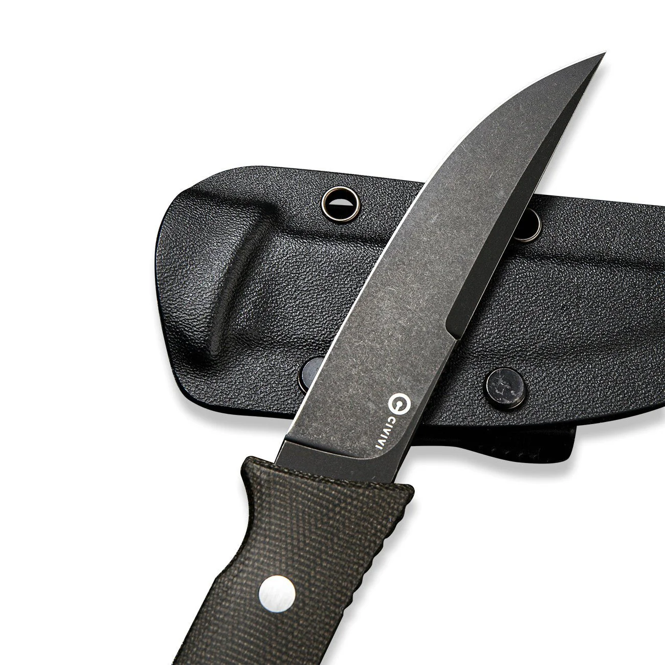 CIVIVI Tamashii Fixed Blade Knife Micarta Handle (4.07" D2 Blade) C19046-4 - Image 8