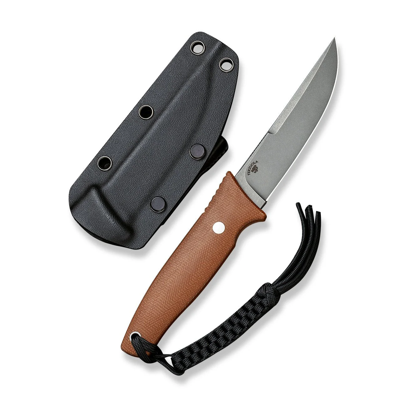CIVIVI Tamashii Fixed Blade Knife Micarta Handle (4.07" D2 Blade) C19046-5 - Image 12