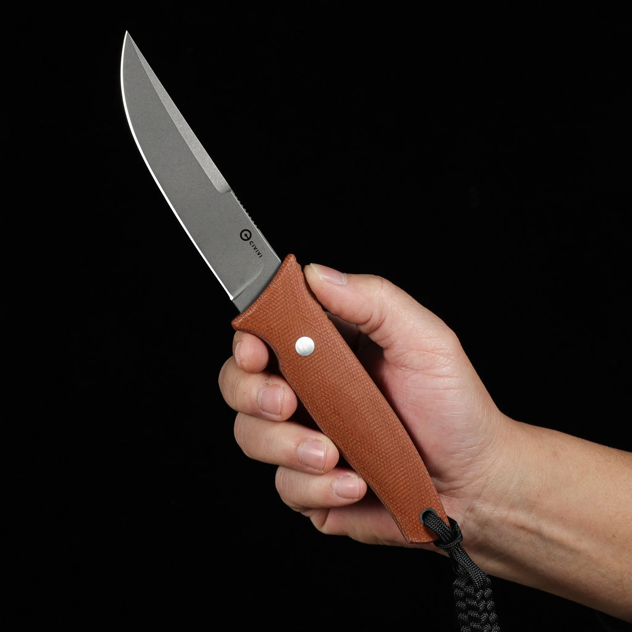 CIVIVI Tamashii Fixed Blade Knife Micarta Handle (4.07" D2 Blade) C19046-5 - Image 8