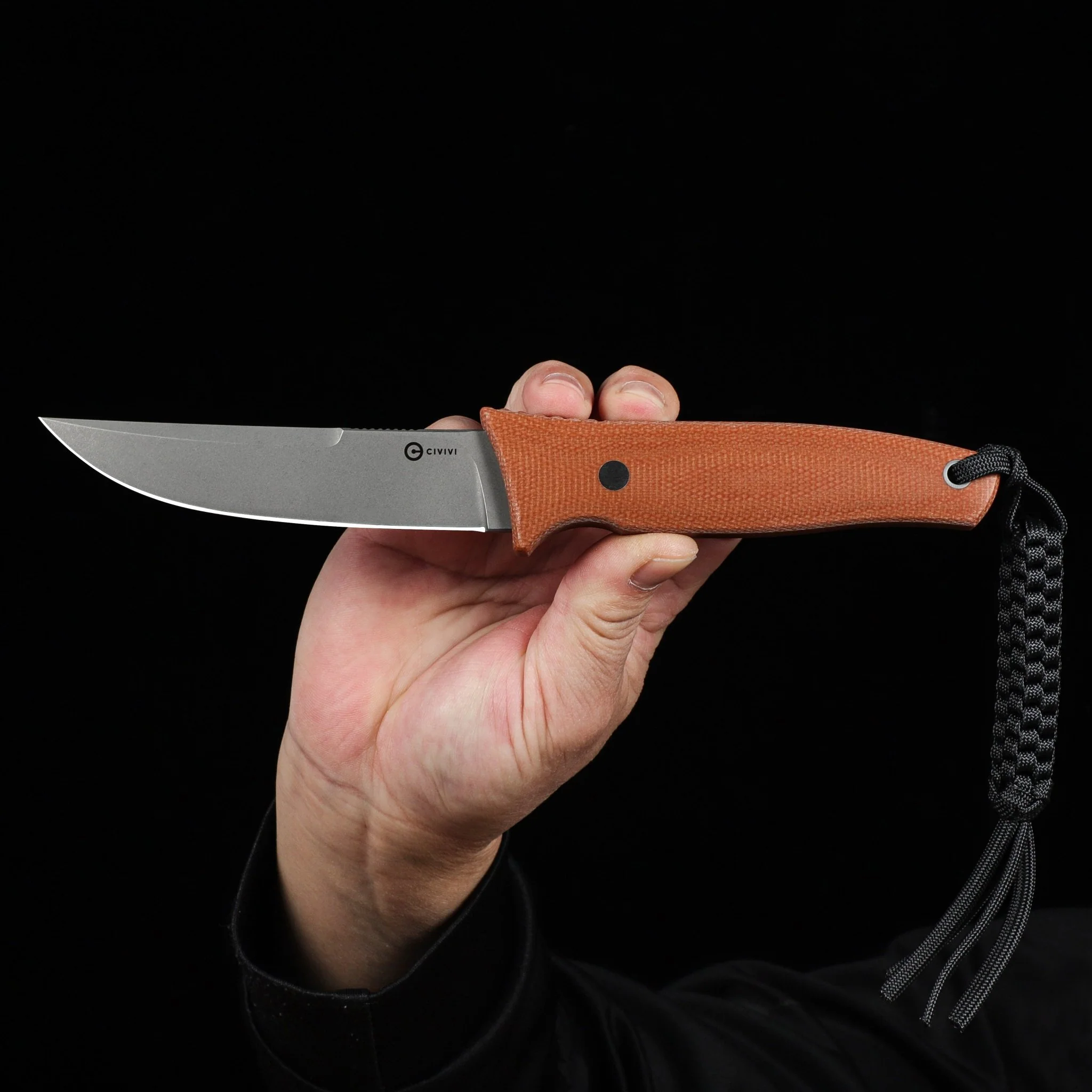 CIVIVI Tamashii Fixed Blade Knife Micarta Handle (4.07" D2 Blade) C19046-5 - Image 9