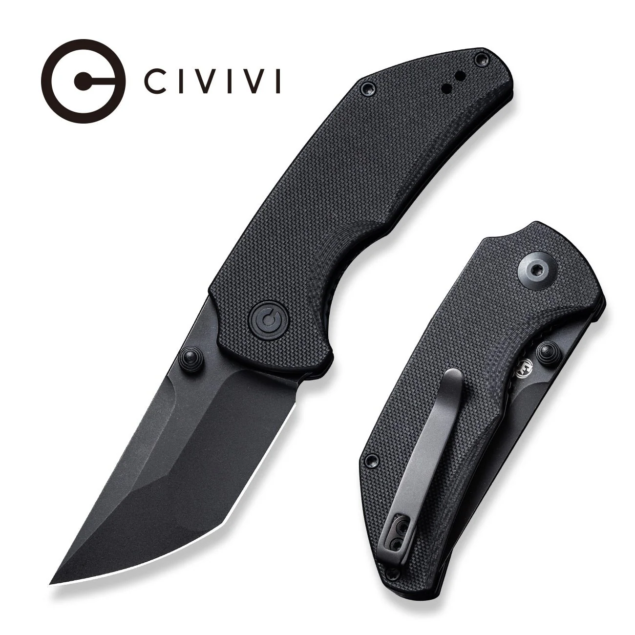 CIVIVI Thug 2 Thumb Stud Knife G10 Handle (2.69" Nitro-V Blade) C20028C-1