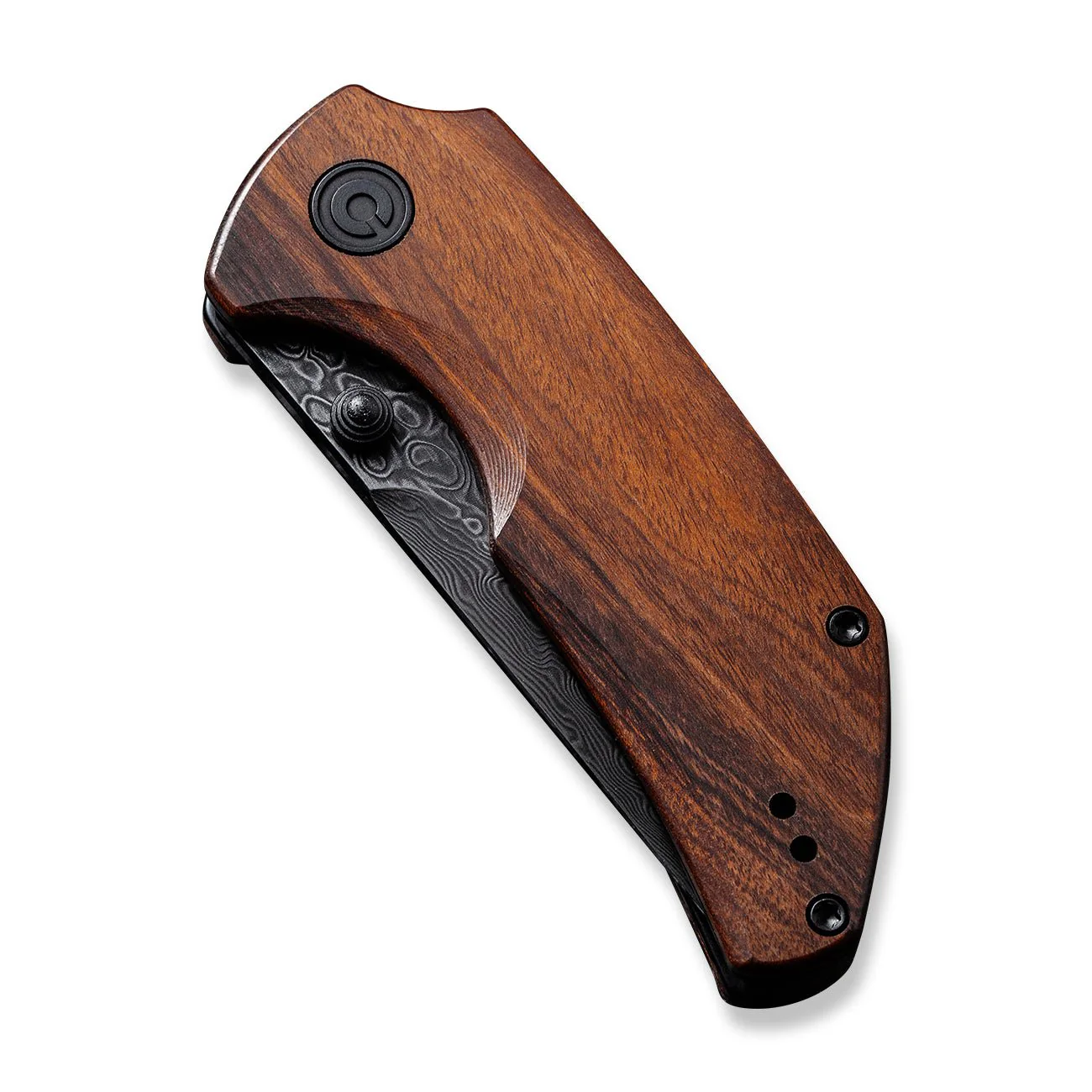 CIVIVI Thug 2 Thumb Stud Knife Wood Handle (2.69" Damascus Blade) C20028C-DS1 - Image 6