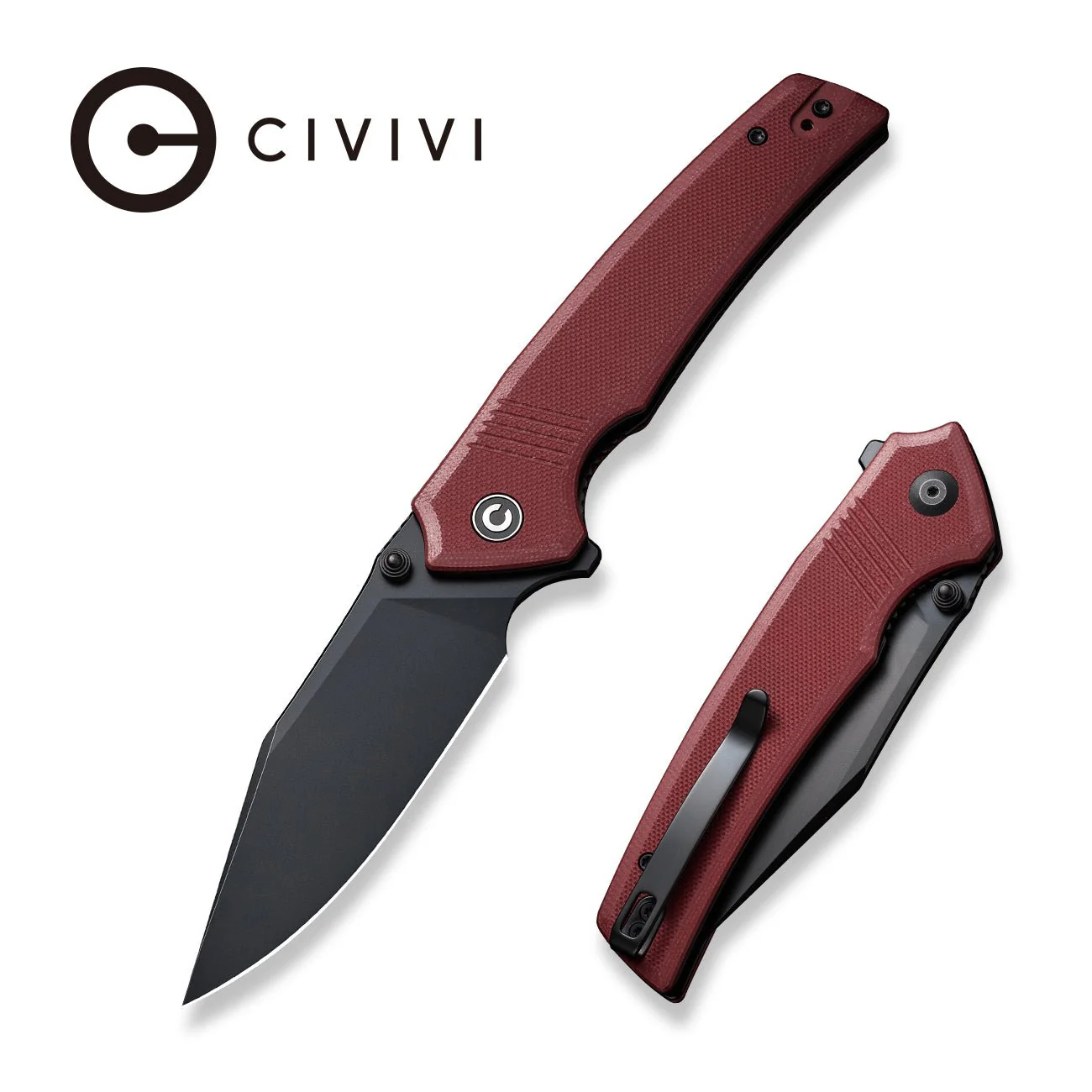 CIVIVI Tranquil Flipper & Thumb Stud Knife G10 Handle (3.7" 14C28N Blade) C23027-2