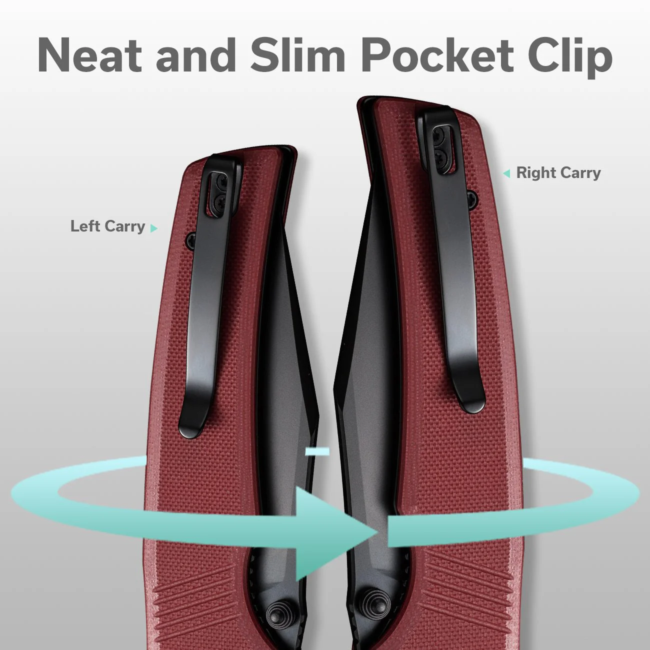 CIVIVI Tranquil Flipper & Thumb Stud Knife G10 Handle (3.7" 14C28N Blade) C23027-2 - Image 3