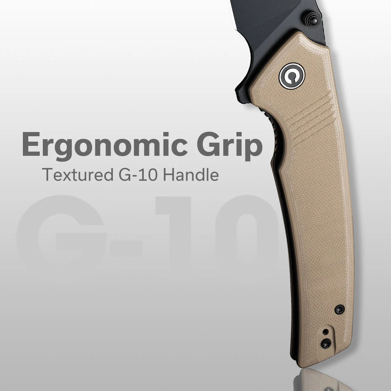 CIVIVI Tranquil Flipper & Thumb Stud Knife G10 Handle (3.7" 14C28N Blade) C23027-3 - Image 5