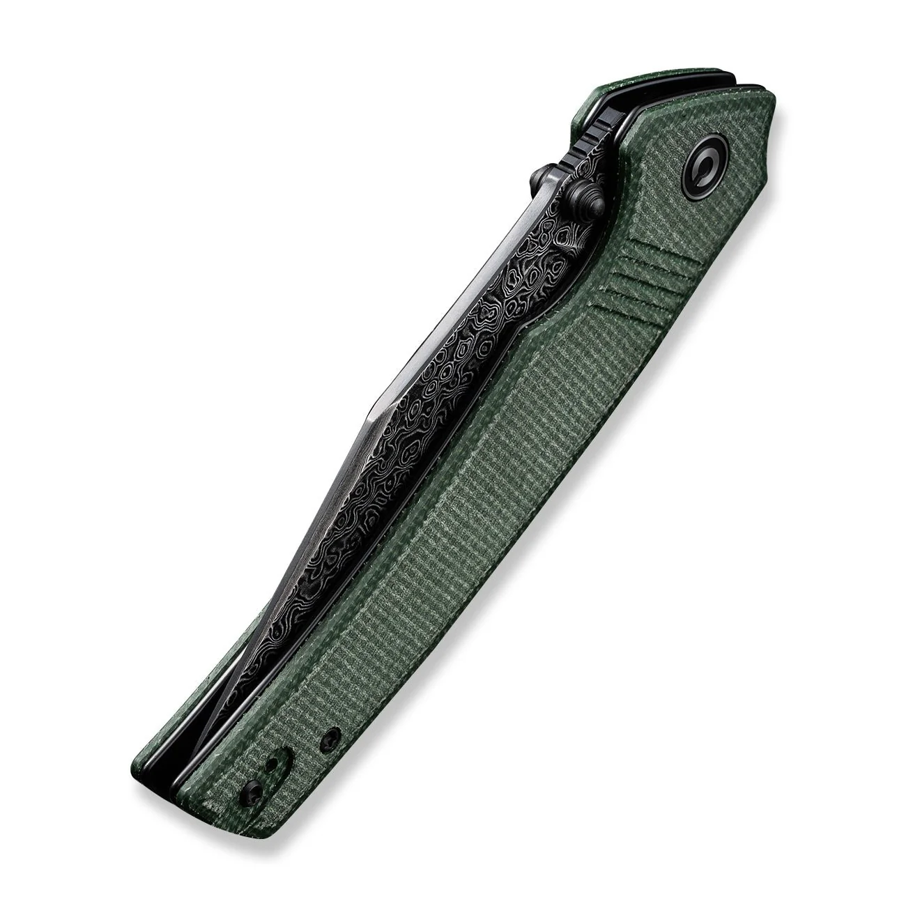 CIVIVI Tranquil Flipper & Thumb Stud Knife Micarta Handle (3.7" Damascus Blade) C23027-DS1 - Image 12