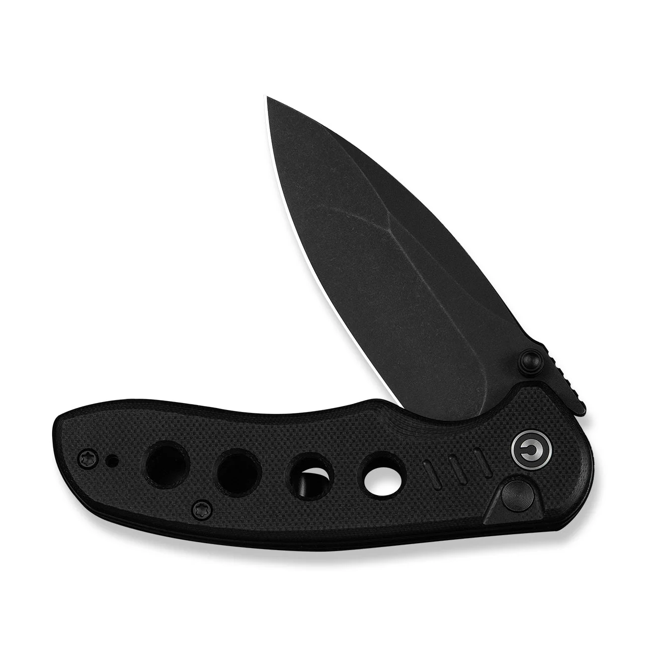 CIVIVI Triptych Flipper & Thumb Stud & Button Lock Knife G10 Handle (2.97" 14C28N Blade) C23085B-1 - Image 10