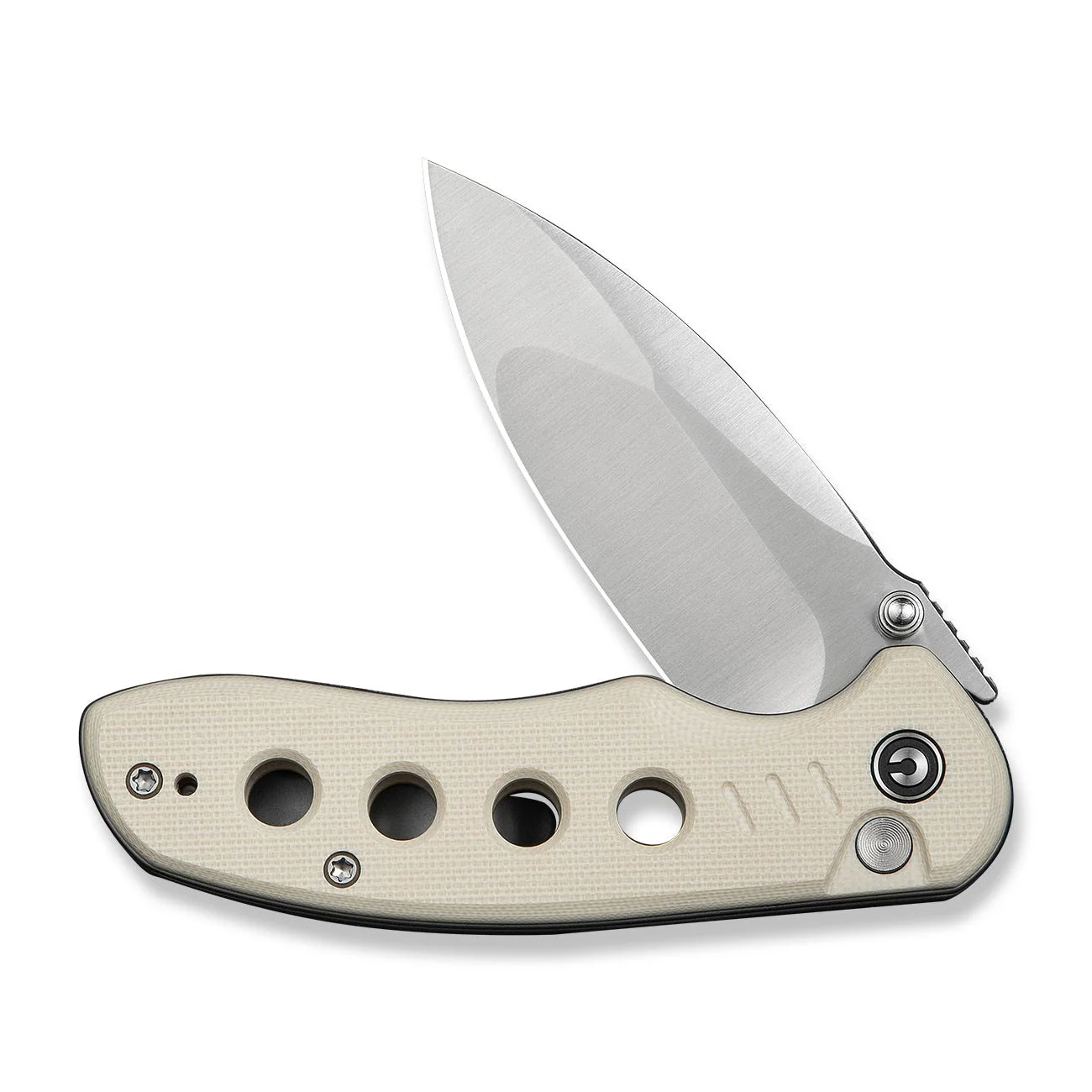 CIVIVI Triptych Flipper & Thumb Stud & Button Lock Knife G10 Handle (2.97" 14C28N Blade) C23085B-2 - Image 10