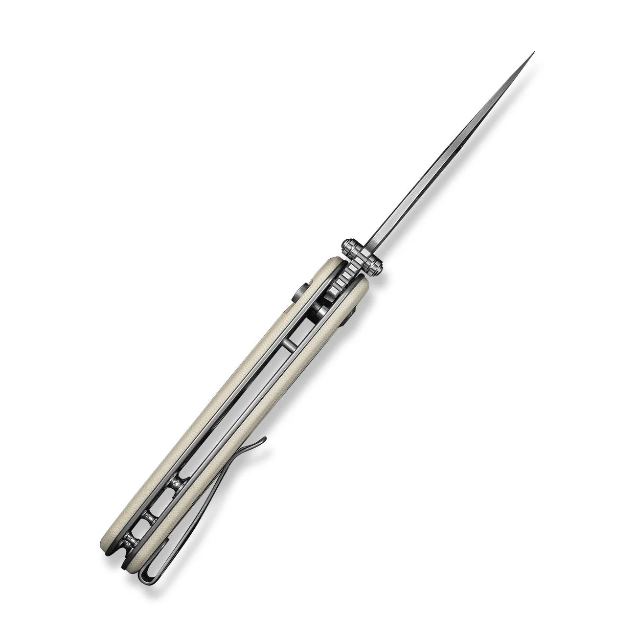 CIVIVI Triptych Flipper & Thumb Stud & Button Lock Knife G10 Handle (2.97" 14C28N Blade) C23085B-2 - Image 14