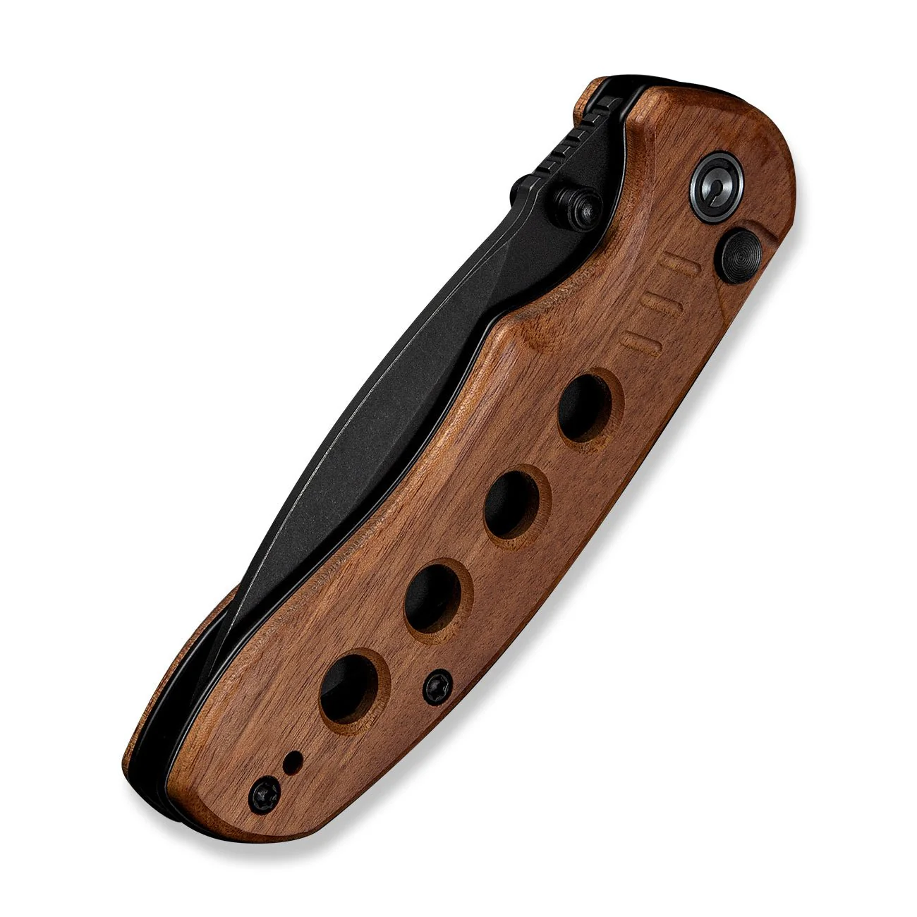 CIVIVI Triptych Flipper & Thumb Stud & Button Lock Knife Wood Handle (2.97" 14C28N Blade) C23085B-3 - Image 13
