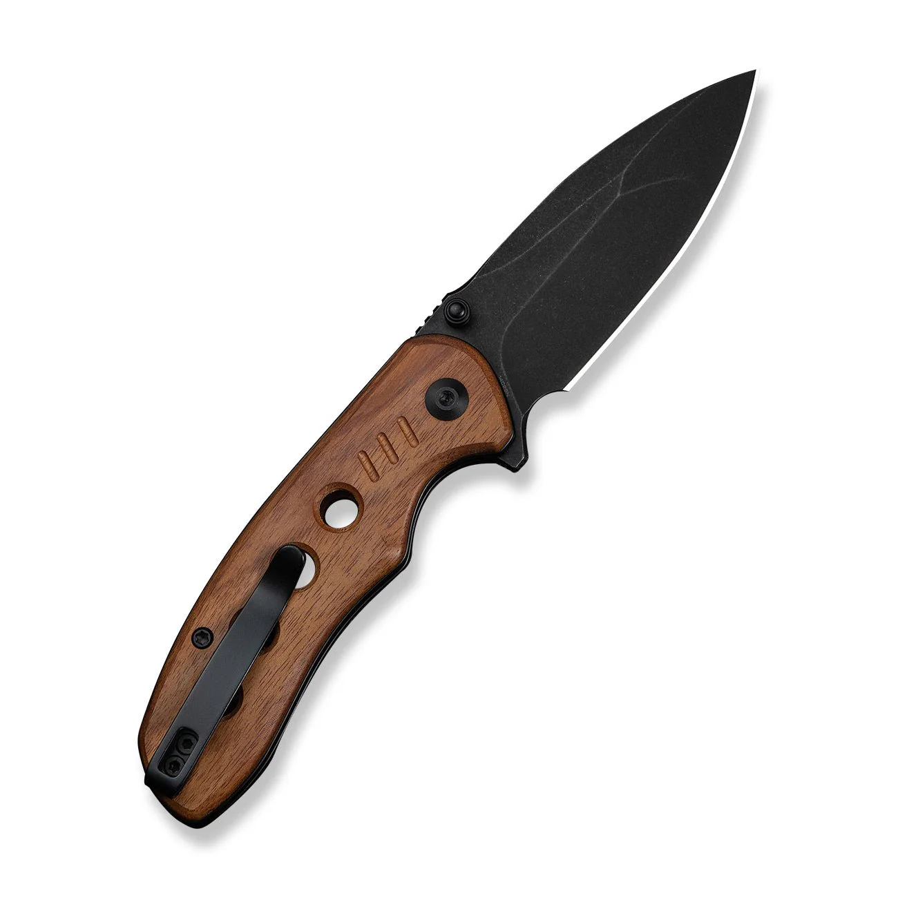 CIVIVI Triptych Flipper & Thumb Stud & Button Lock Knife Wood Handle (2.97" 14C28N Blade) C23085B-3 - Image 7