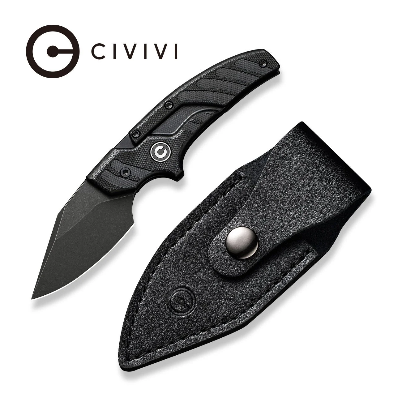 CIVIVI Typhoeus Adjustable Fixed Blade Knife G10 Handle (2.27" 14C28N Blade) C21036-1