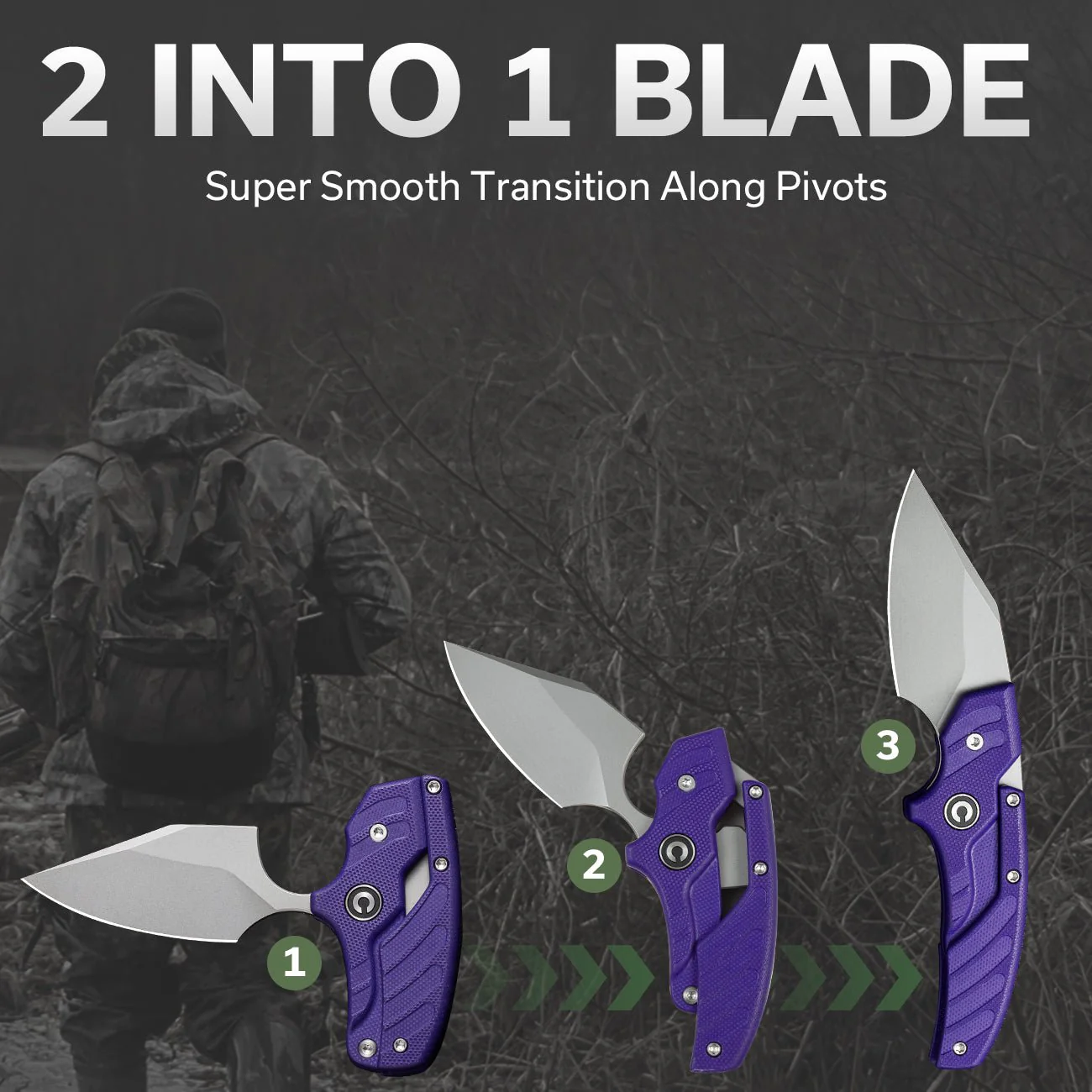CIVIVI Typhoeus Adjustable Fixed Blade Knife G10 Handle (2.27" 14C28N Blade) C21036-2 - Image 6