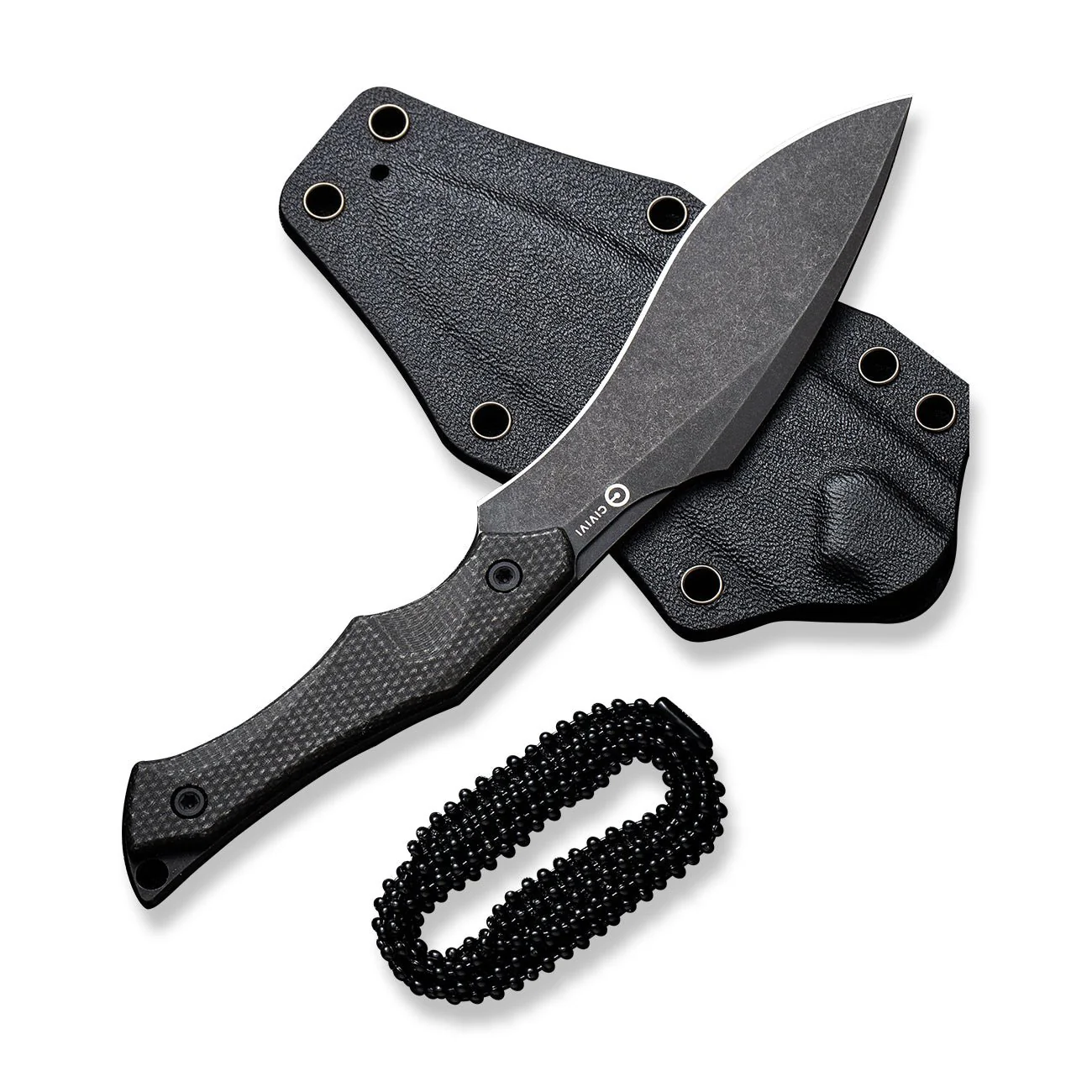 CIVIVI Vaquita II Fixed Blade Knife Micarta Handle (3.2" Nitro-V Blade) C047C-3 - Image 10