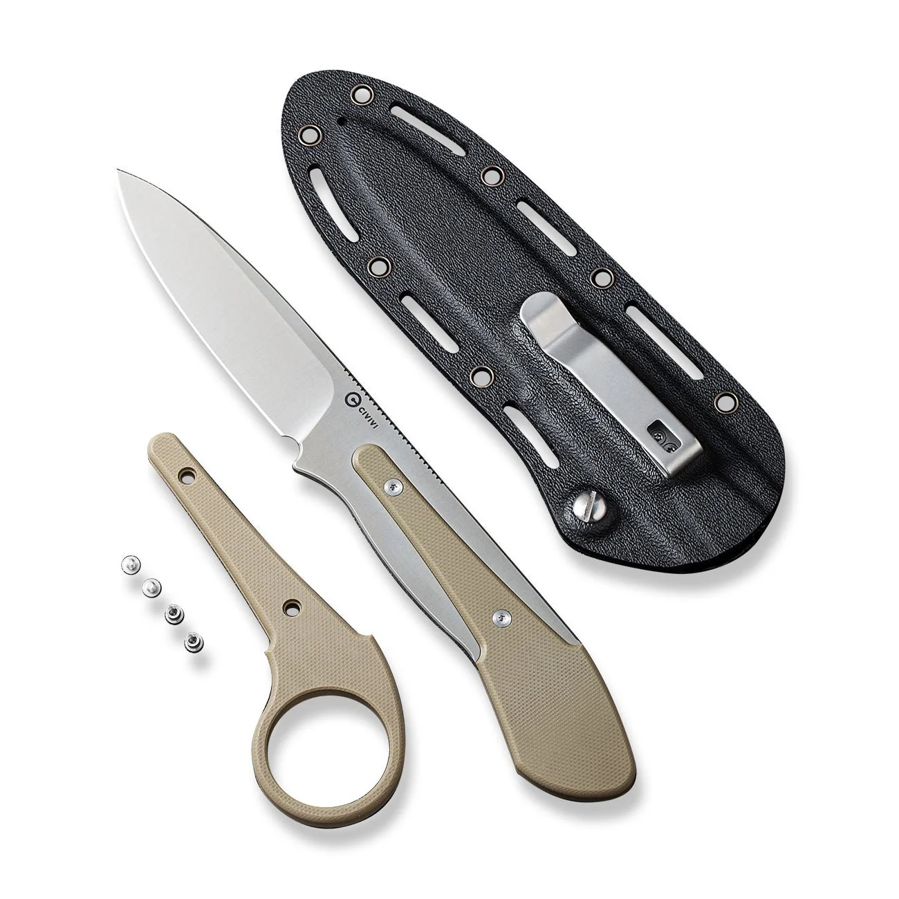 CIVIVI Varius Fixed Blade Knife G10 Handle (3.75" D2 Live Blade) C22009D-2 - Image 8