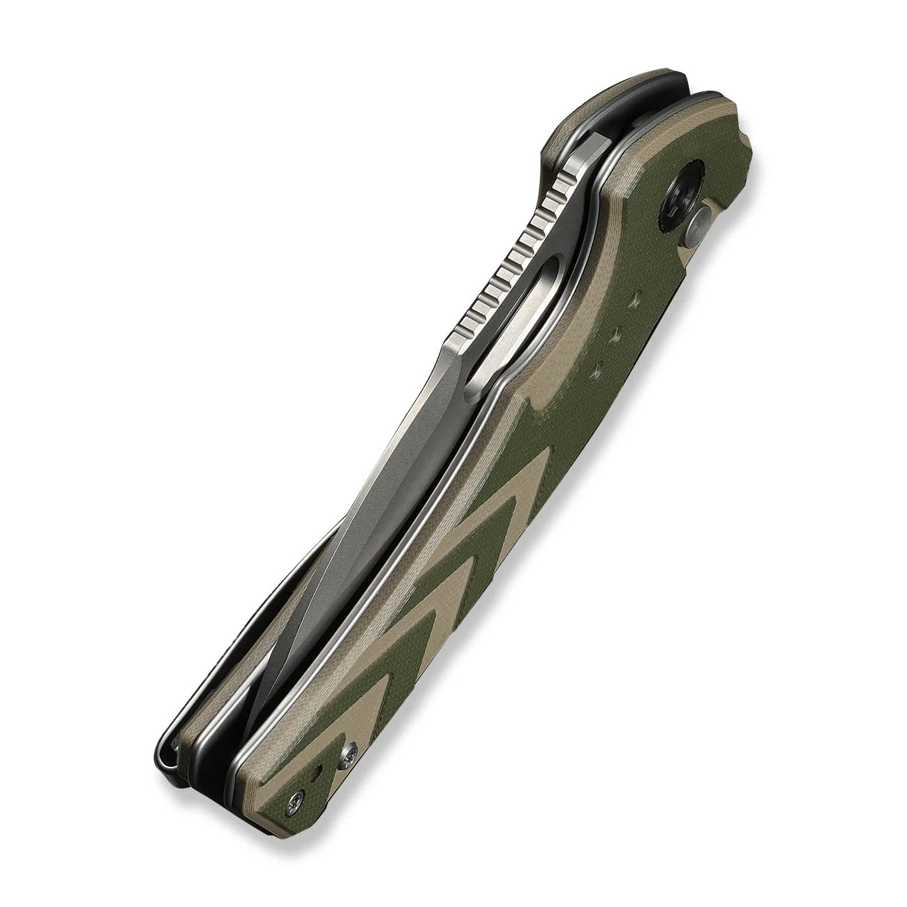 CIVIVI Vexron Flipper & Thumb Hole & Button Lock Knife G10 Handle (2.98" 14C28N Blade) C24066-2 - Image 13