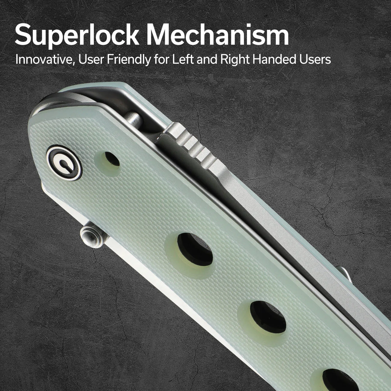 CIVIVI Vision FG Thumb Stud & Superlock Knife G10 Handle (3.54" Nitro-V Blade) C22036-2 - Image 4