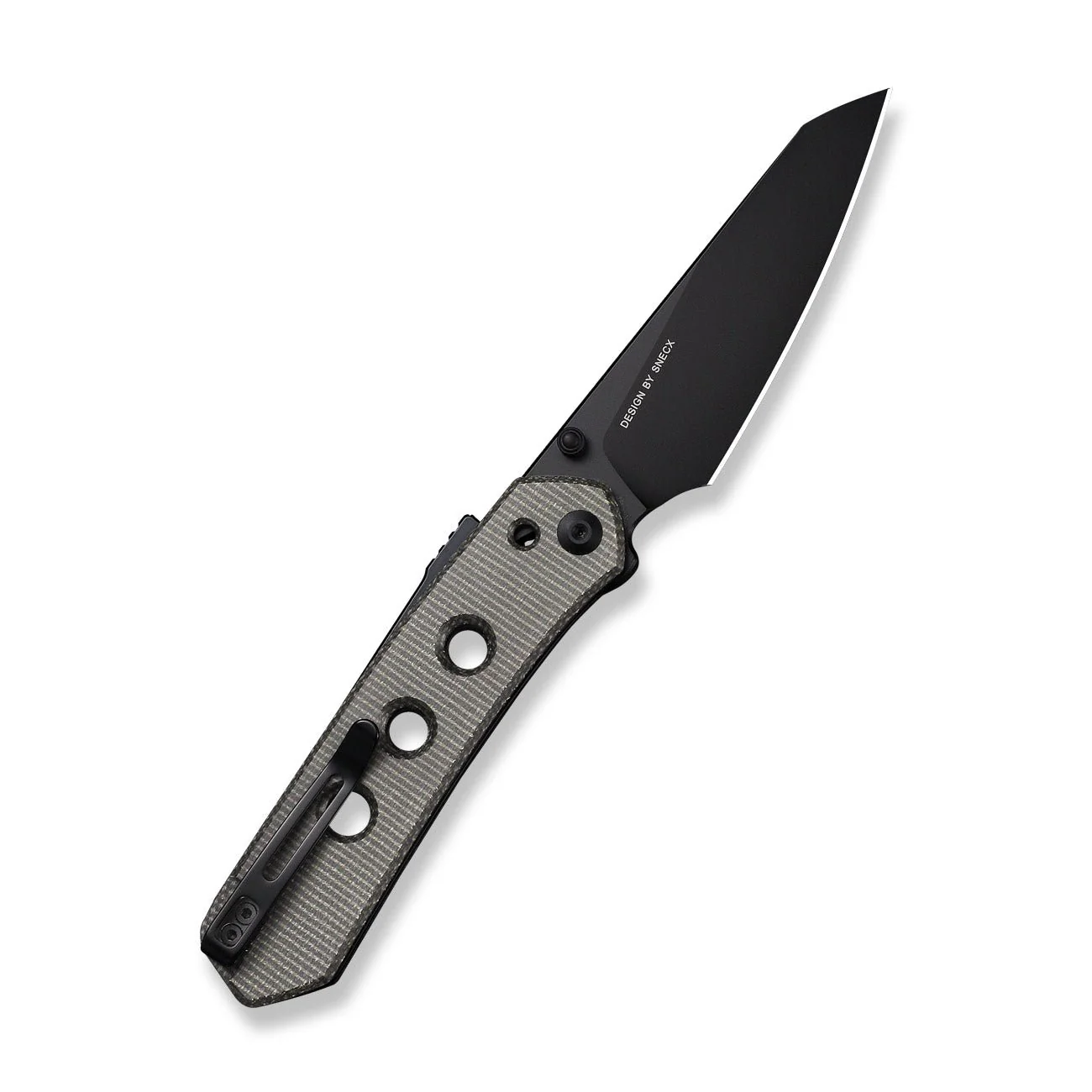 CIVIVI Vision FG Thumb Stud & Superlock Knife Micarta Handle (3.54" Nitro-V Blade) C22036-3 - Image 6