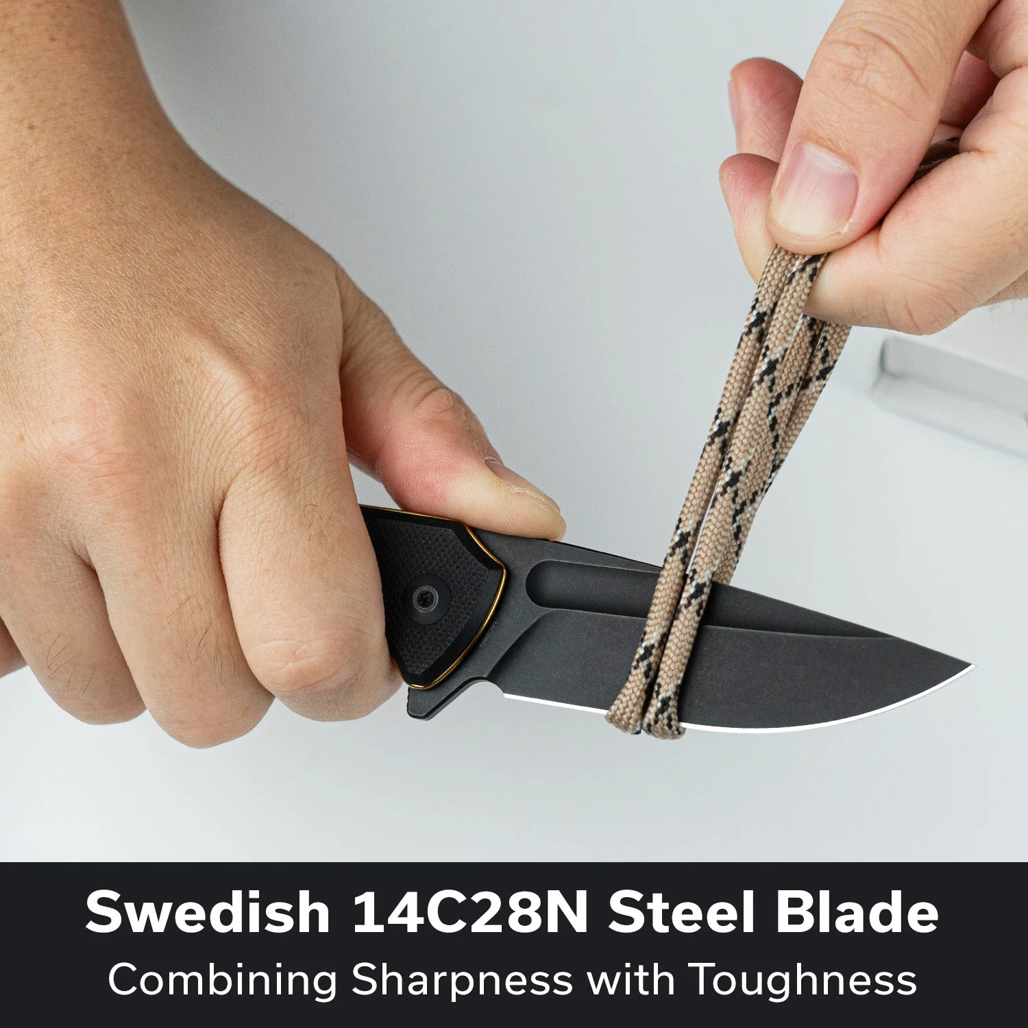 CIVIVI Voidflare Flipper Knife Black G10 Handle (2.92" Black Stonewashed 14C28N Blade) C24040-1 - Image 2