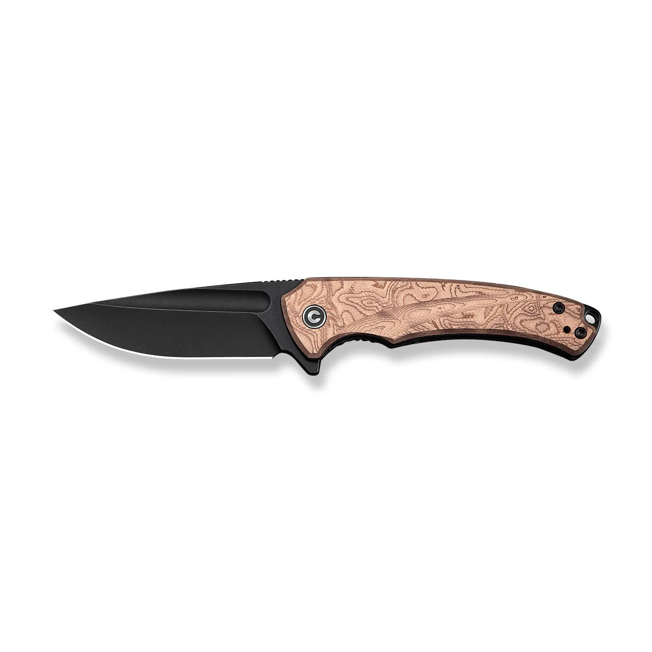 CIVIVI Voidflare Flipper Knife G10 With Copper Foil Handle (2.92" Black Stonewashed 14C28N Blade) C24040-3 - Image 9