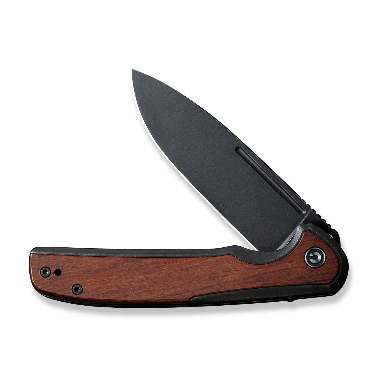 CIVIVI Voltaic Flipper Knife Stainless Steel & Wood Handle (3.48" 14C28N Blade) C20060-1 - Image 5