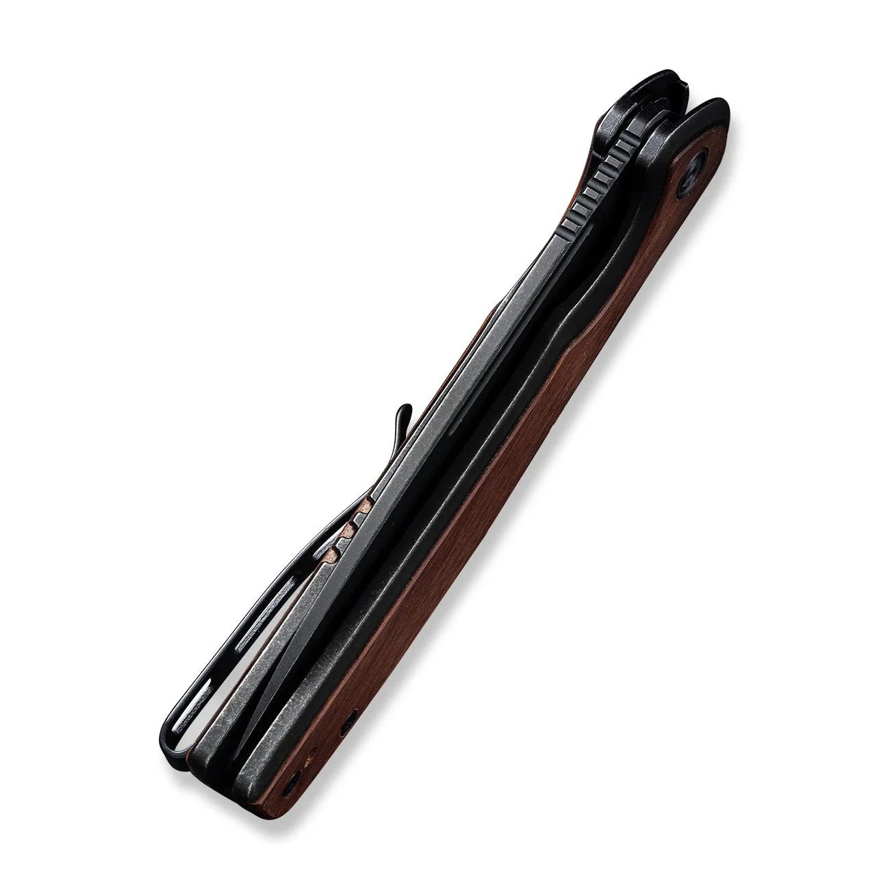 CIVIVI Voltaic Flipper Knife Stainless Steel & Wood Handle (3.48" 14C28N Blade) C20060-1 - Image 8