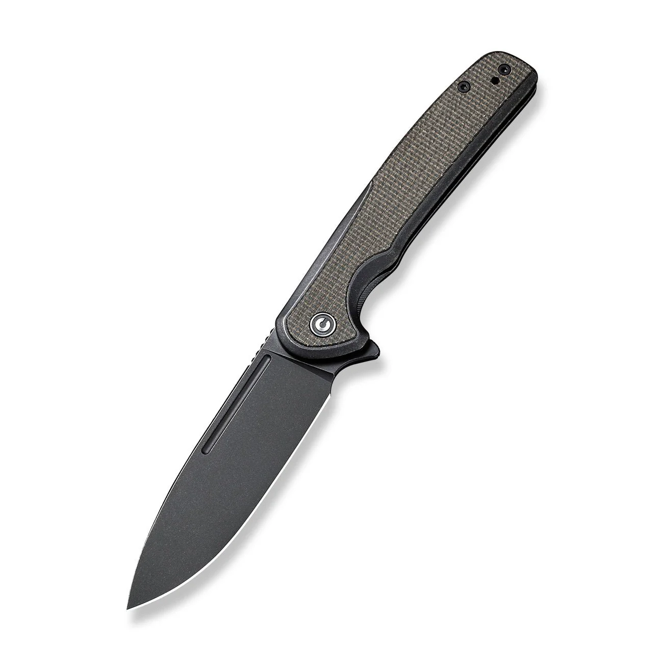 CIVIVI Voltaic Flipper Knife Stainless Steel Handle & Micarta Handle (3.48" 14C28N Blade) C20060-3 - Image 3