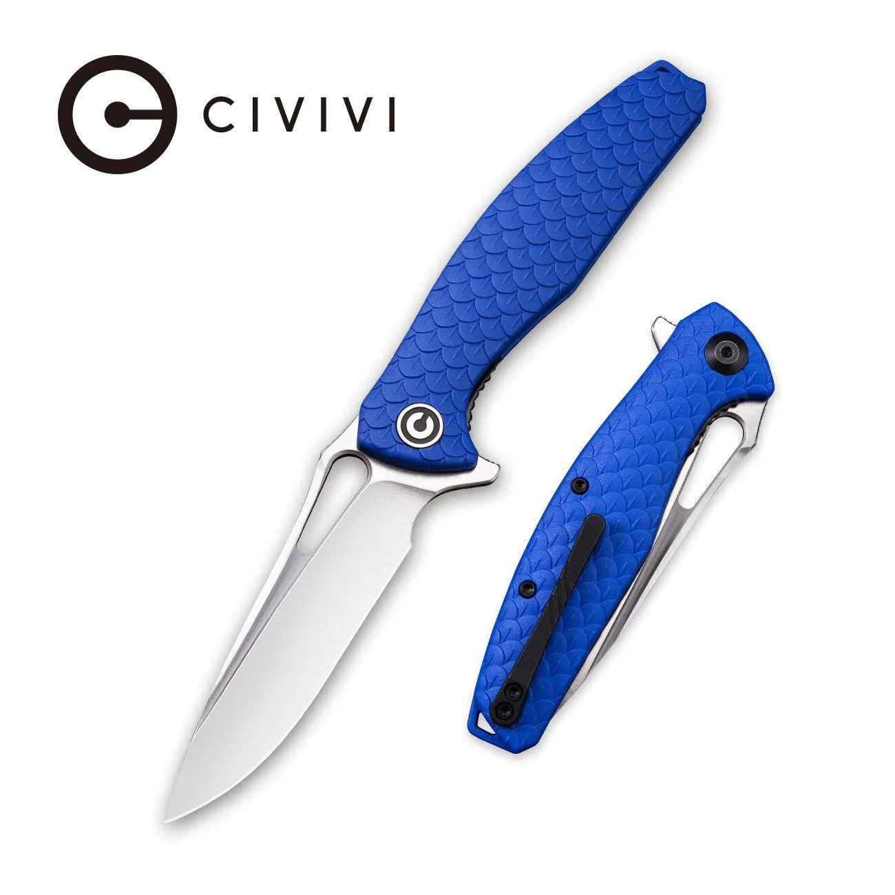 CIVIVI Wyvern Flipper & Thumb Hole Knife FRN Handle (3.45" D2 Blade) C902E