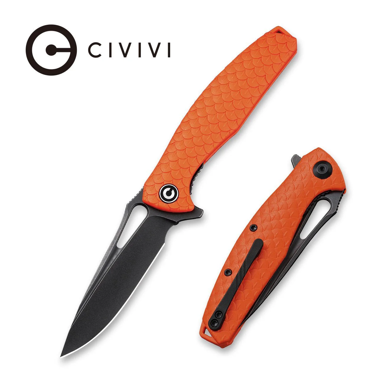 CIVIVI Wyvern Flipper & Thumb Hole Knife FRN Handle (3.45" D2 Blade) C902G