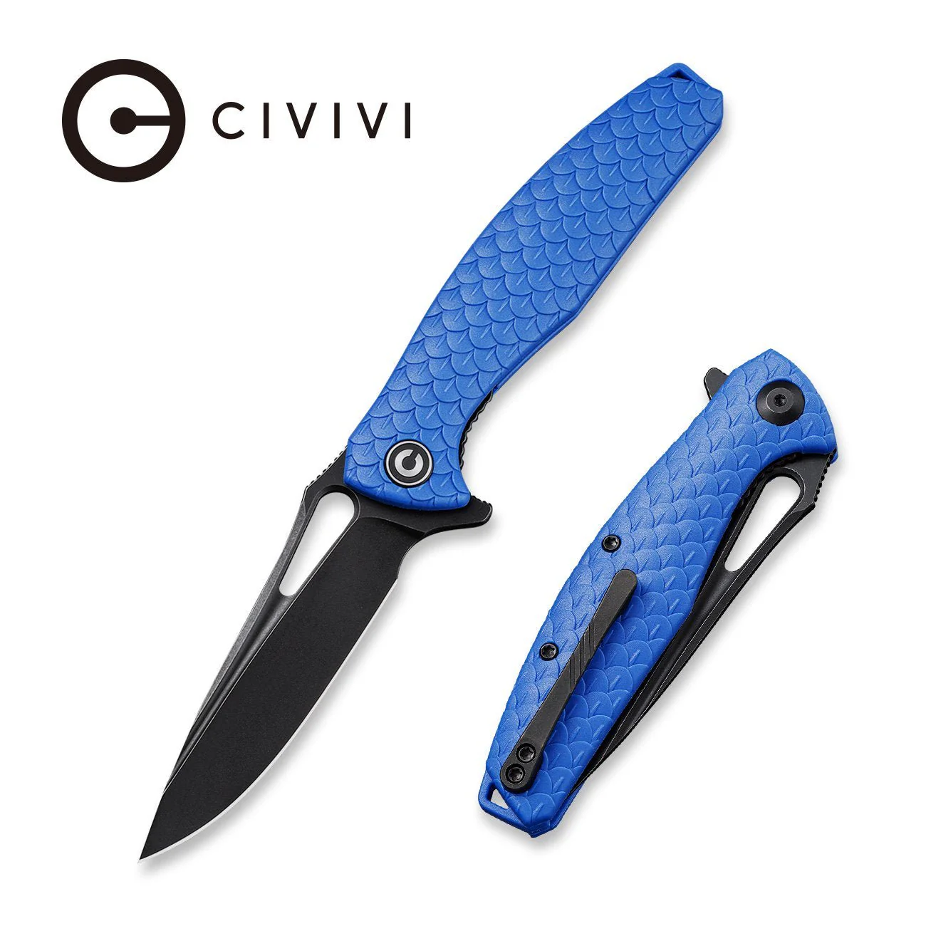 CIVIVI Wyvern Flipper & Thumb Hole Knife FRN Handle (3.45" D2 Blade) C902H
