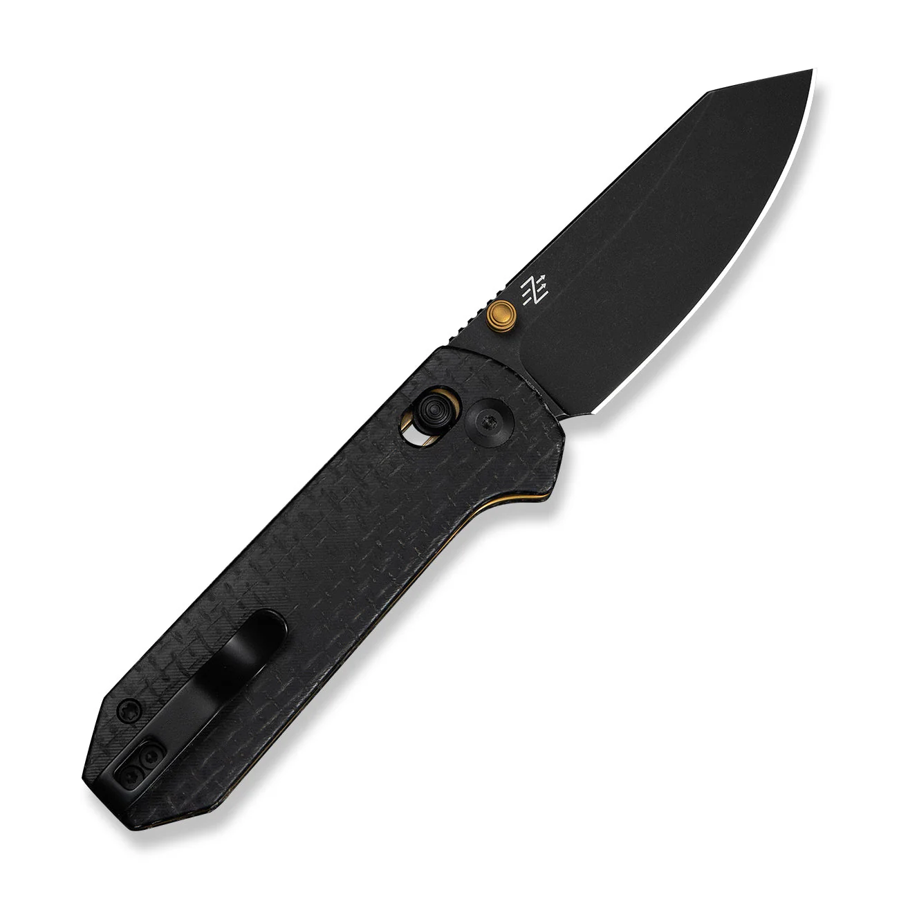 CIVIVI Yonder Thumb Stud & Crossbar Lock Knife Black Burlap Micarta Handle (2.88" Black Stonewashed 14C28N Blade) C23073B-2 - Image 8