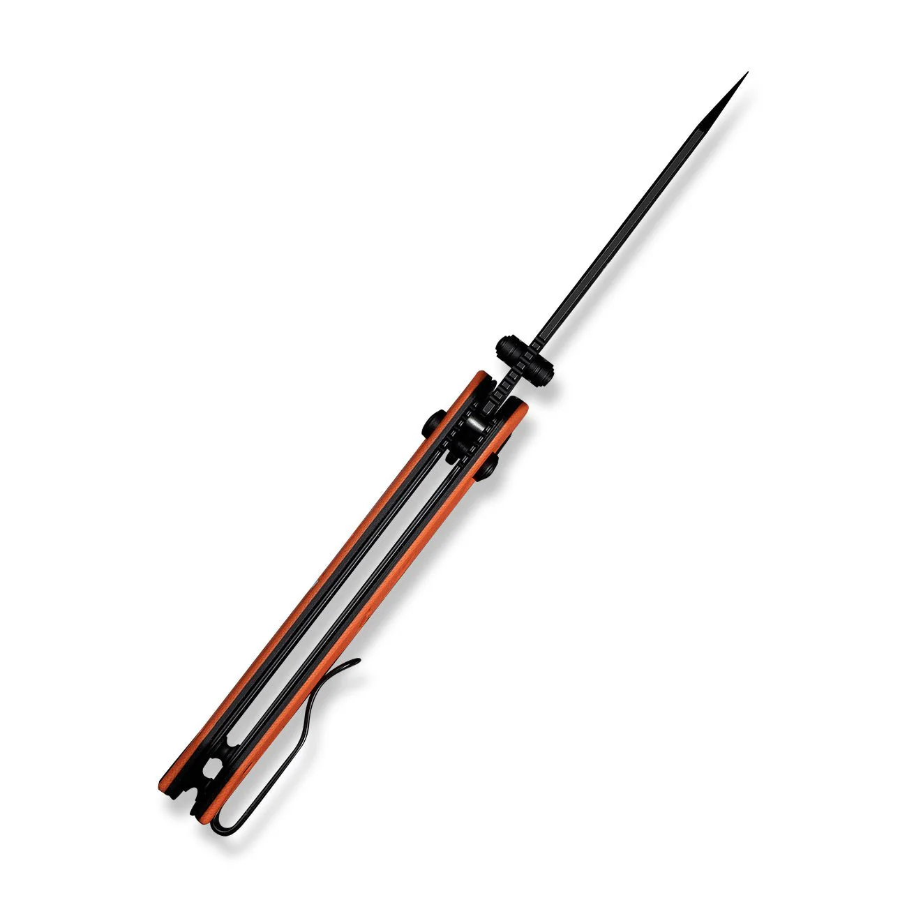 CIVIVI Yonder Thumb Stud & Crossbar Lock Knife Orange & Black G10 Handle (2.88" Black 14C28N Blade) C23073D-1 - Image 9
